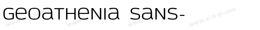 Geoathenia Sans字体转换